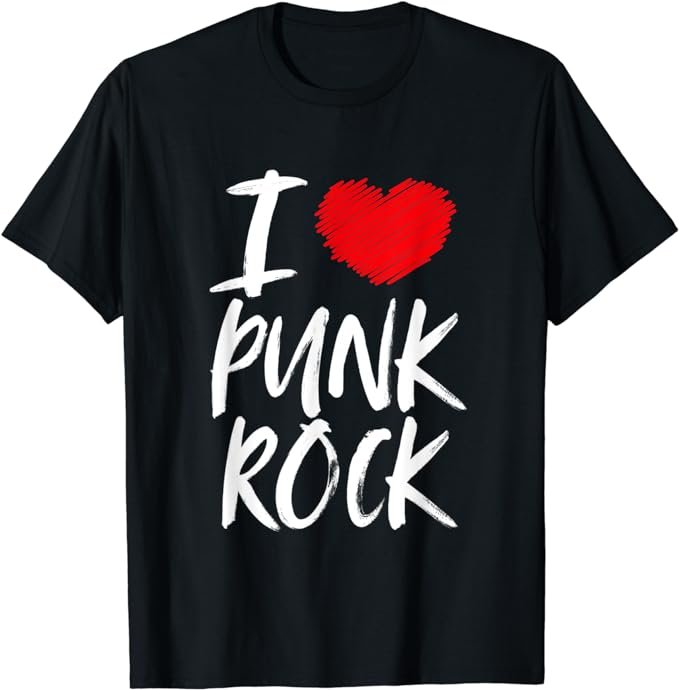 Camiseta I Love Punk Rock