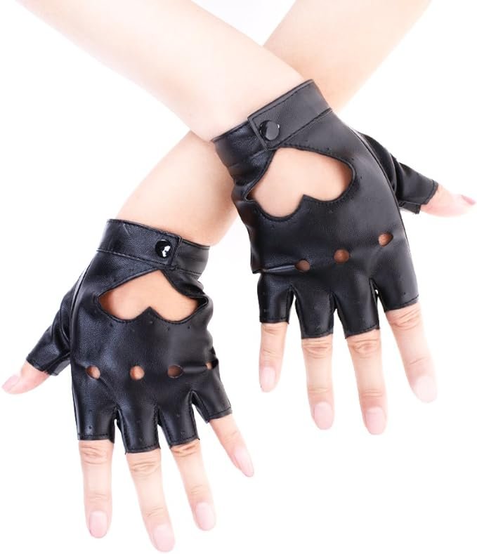 Guantes de cuero Punk