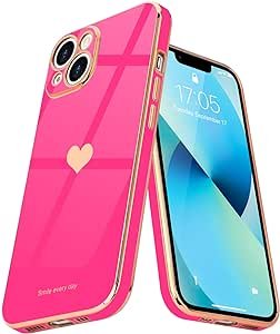 Funda para iPhone 13 Corazón Rosa